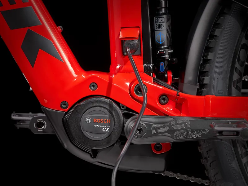 TREK Powerfly FS 7 625Wh Gen 2 Electric Mountain Bike in Radioactive Red-1